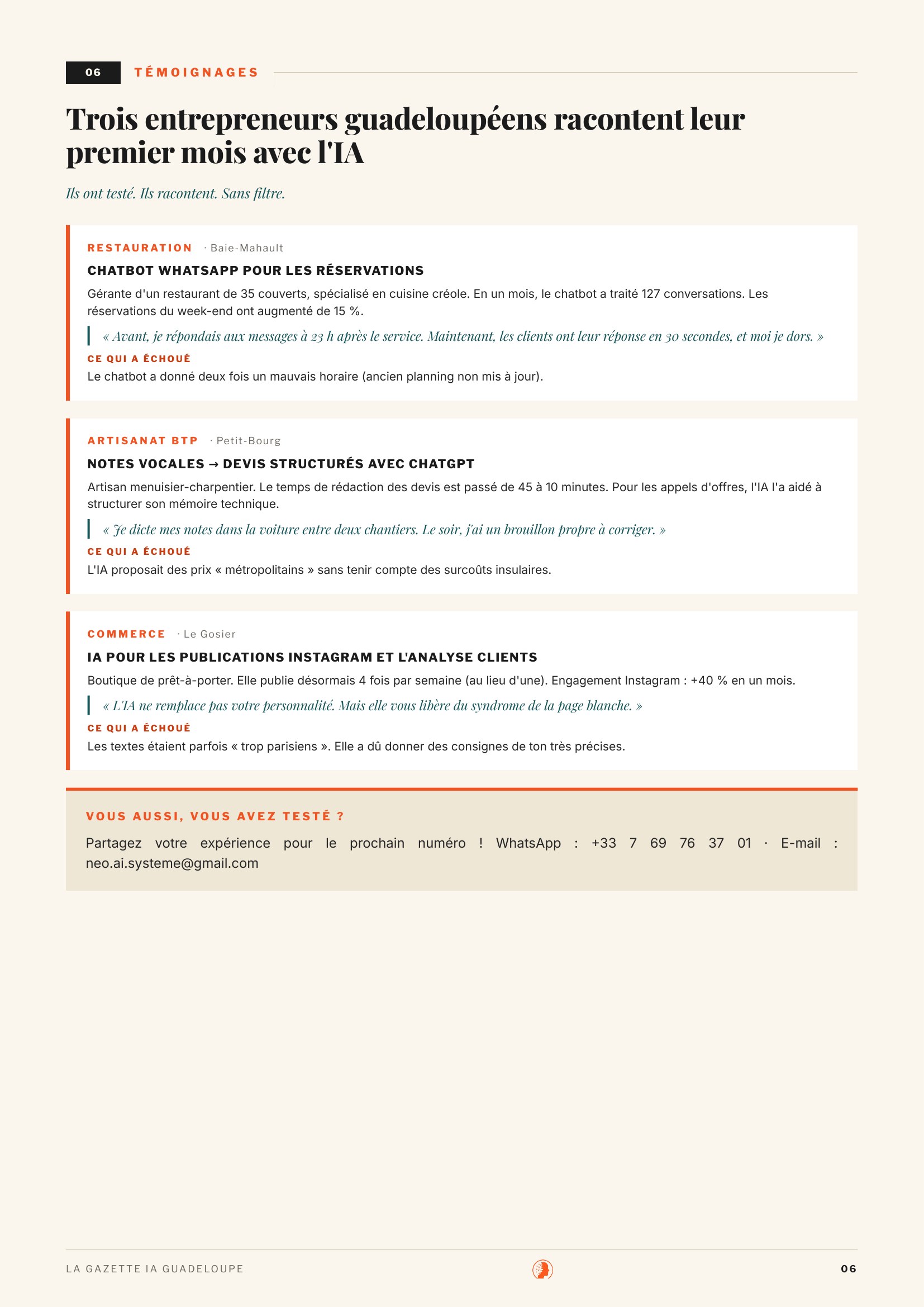 La Gazette IA — Numéro 2 — page 6